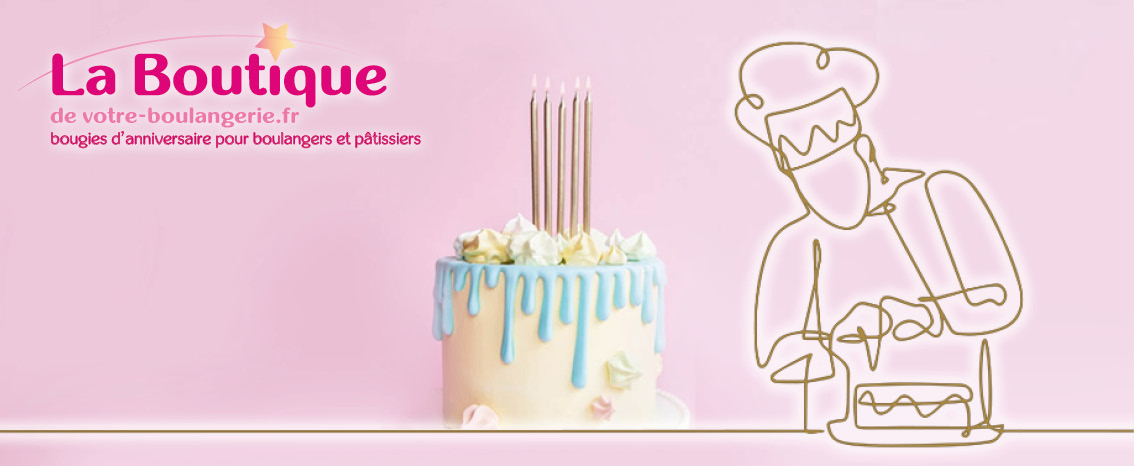 Bougies d'anniversaire pour boulangers et pâtissiers