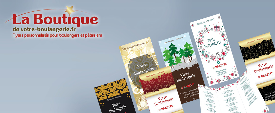 Flyers personnalisés pour boulangers et pâtissiers